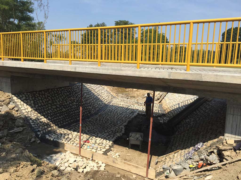 Izgradnja mosta preko reke Lepenice u Mionici